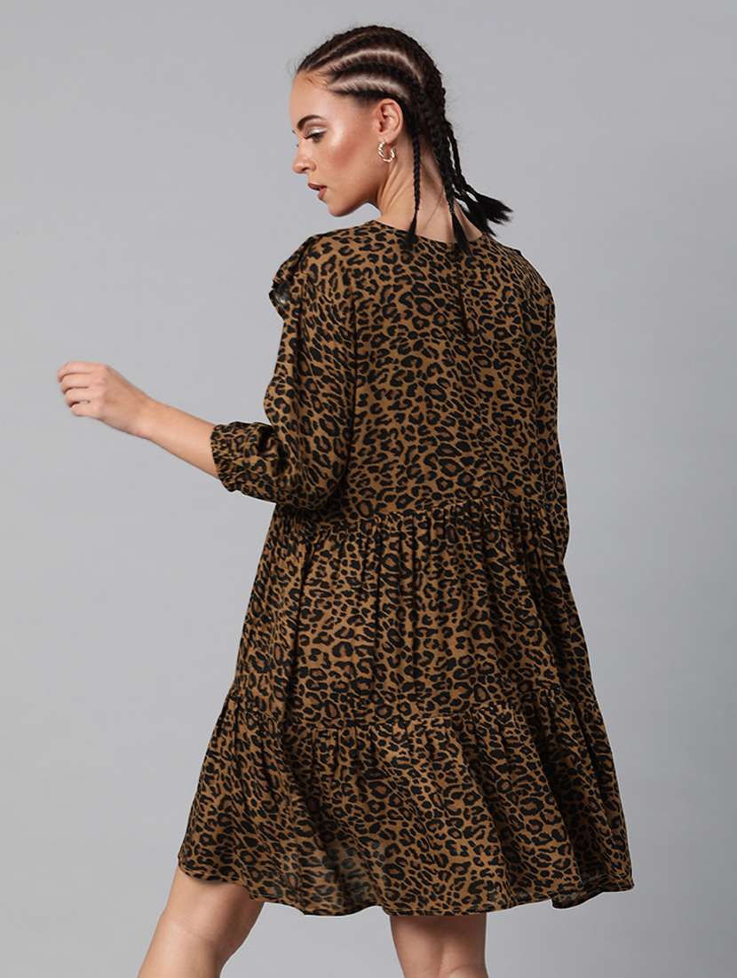 women's tiered dress tropical dress - 17345869 - Standard Image - 2