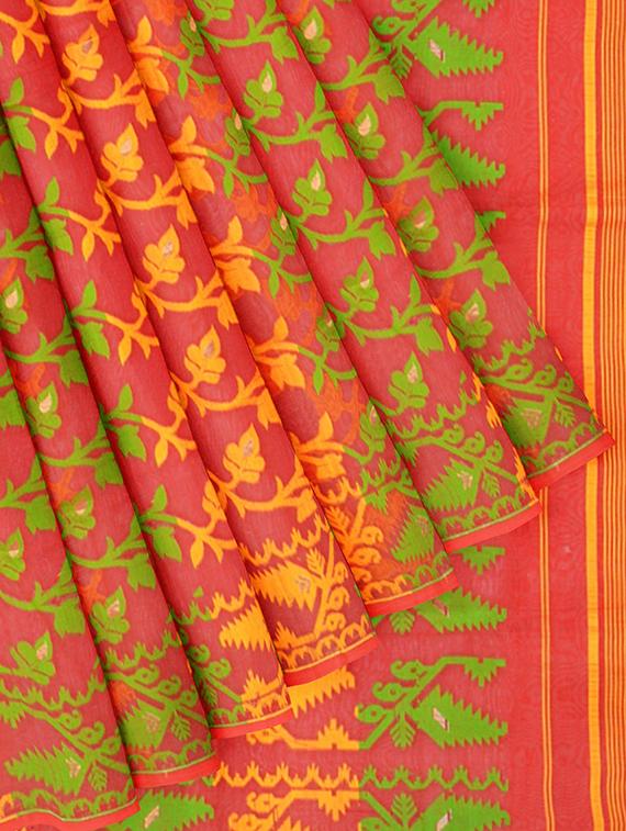 women's self design red colored saree - 17346859 - Standard Image - 2