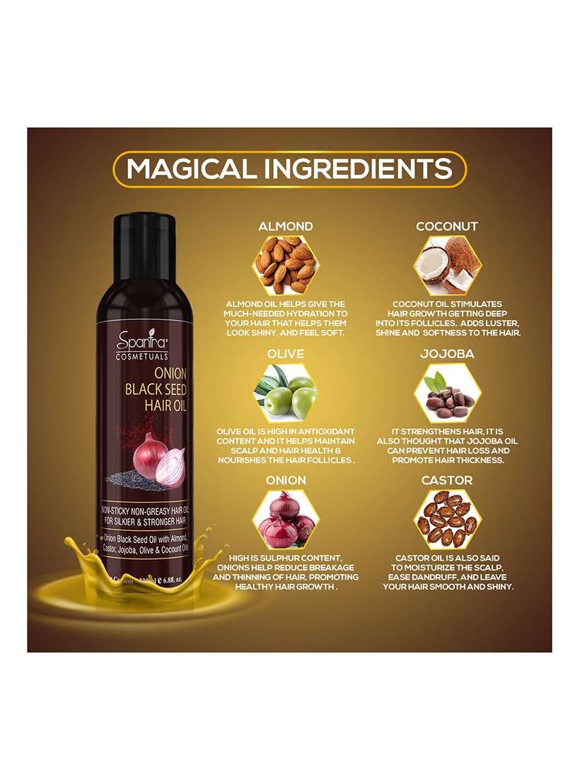 Contains Red Oil Extract  For Anti Hairfall, Anti Dandruff, Split Ends