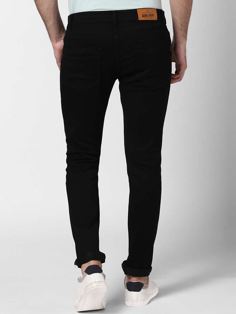 black side taped denim jeans - 17347489 - Standard Image - 2