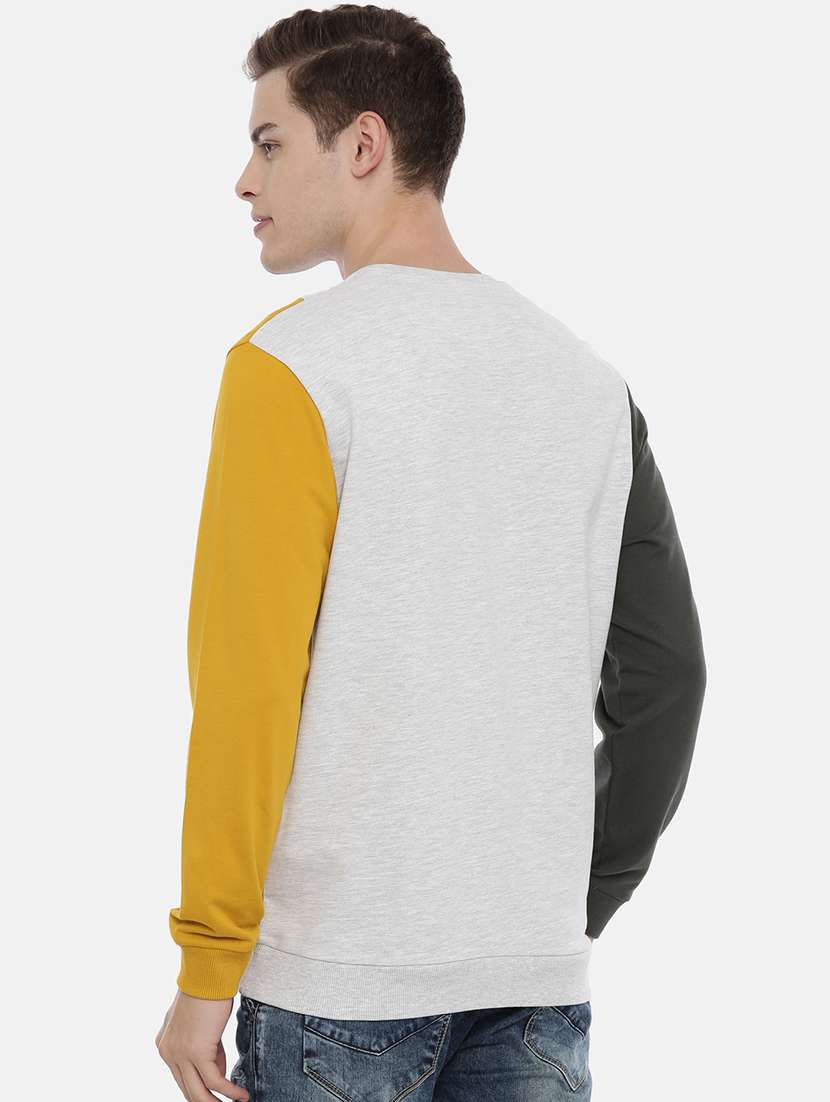 mens color block sweatshirt - 17347633 -  Standard Image - 2