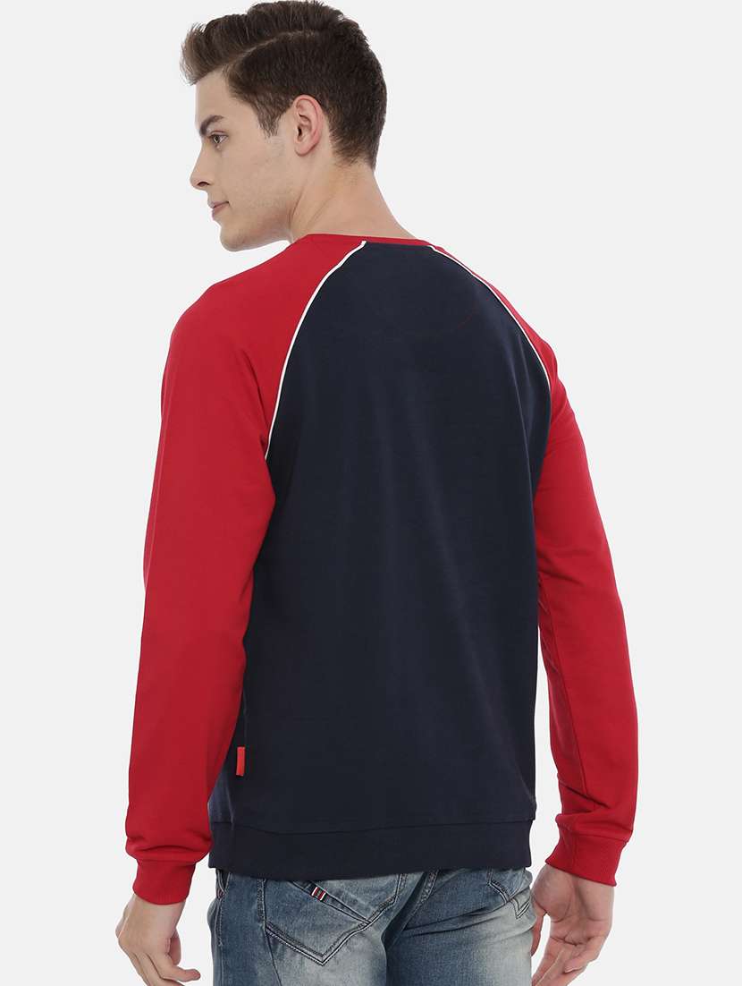 mens color block sweatshirt - 17347636 - Standard Image - 2