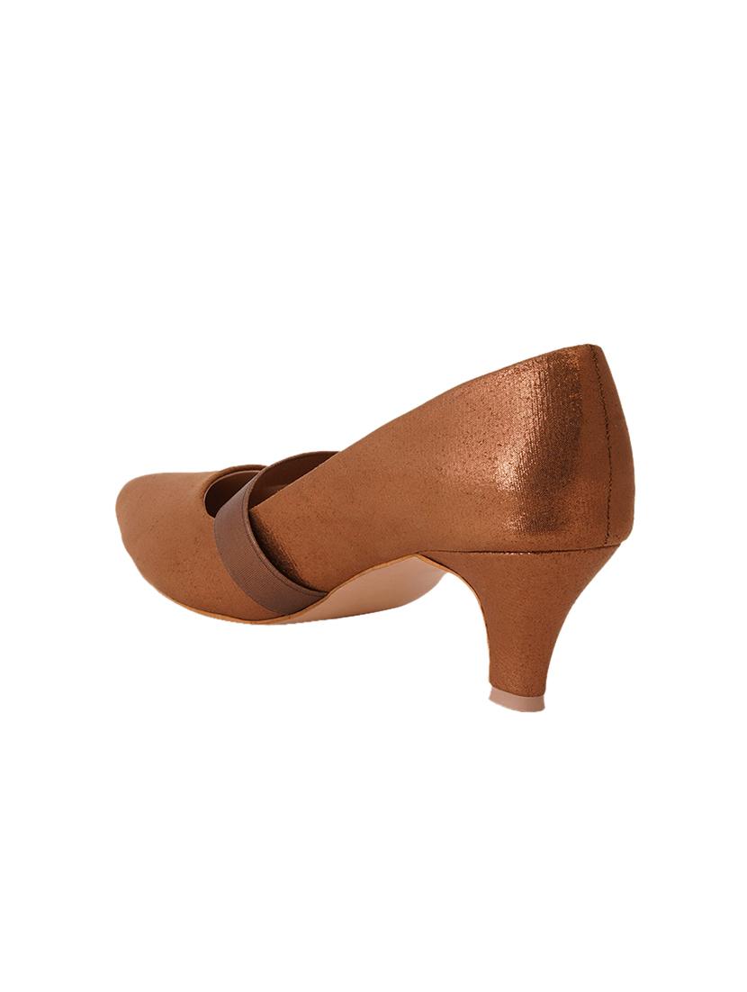 copper pu slip on pumps - 17347672 - Standard Image - 2