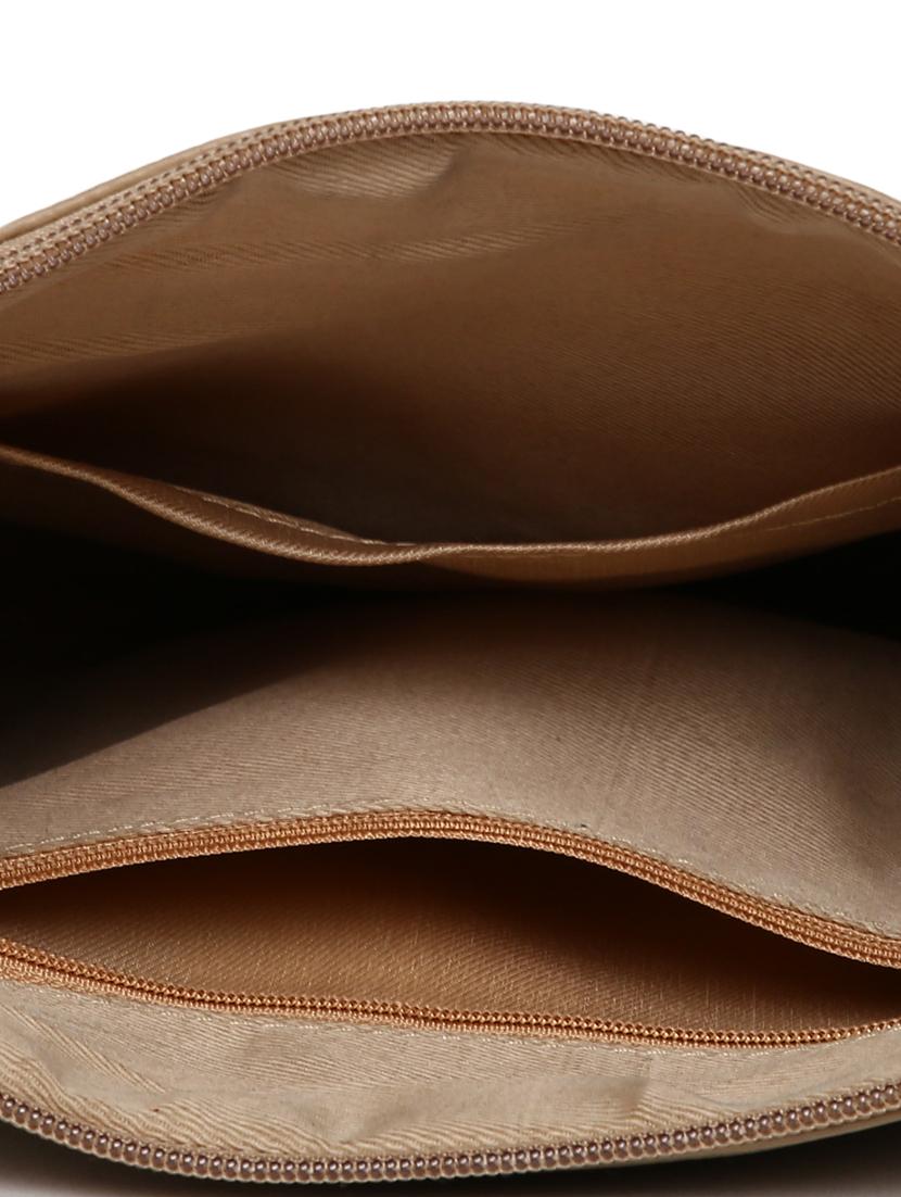 beige leatherette (pu) sling bag - 17348440 - Standard Image - 2