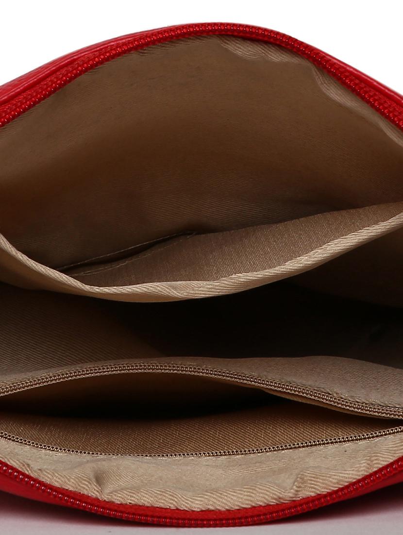 red leatherette (pu) sling bag - 17348444 - Standard Image - 2