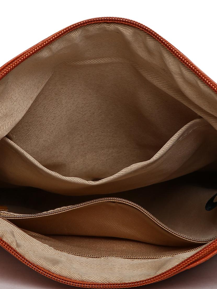 tan leatherette (pu) sling bag - 17348445 - Standard Image - 2