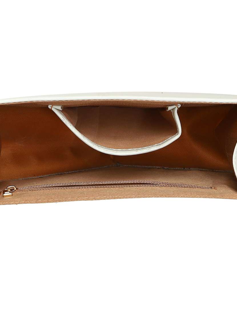 white leatherette (pu) sling bag - 17348454 - Standard Image - 2