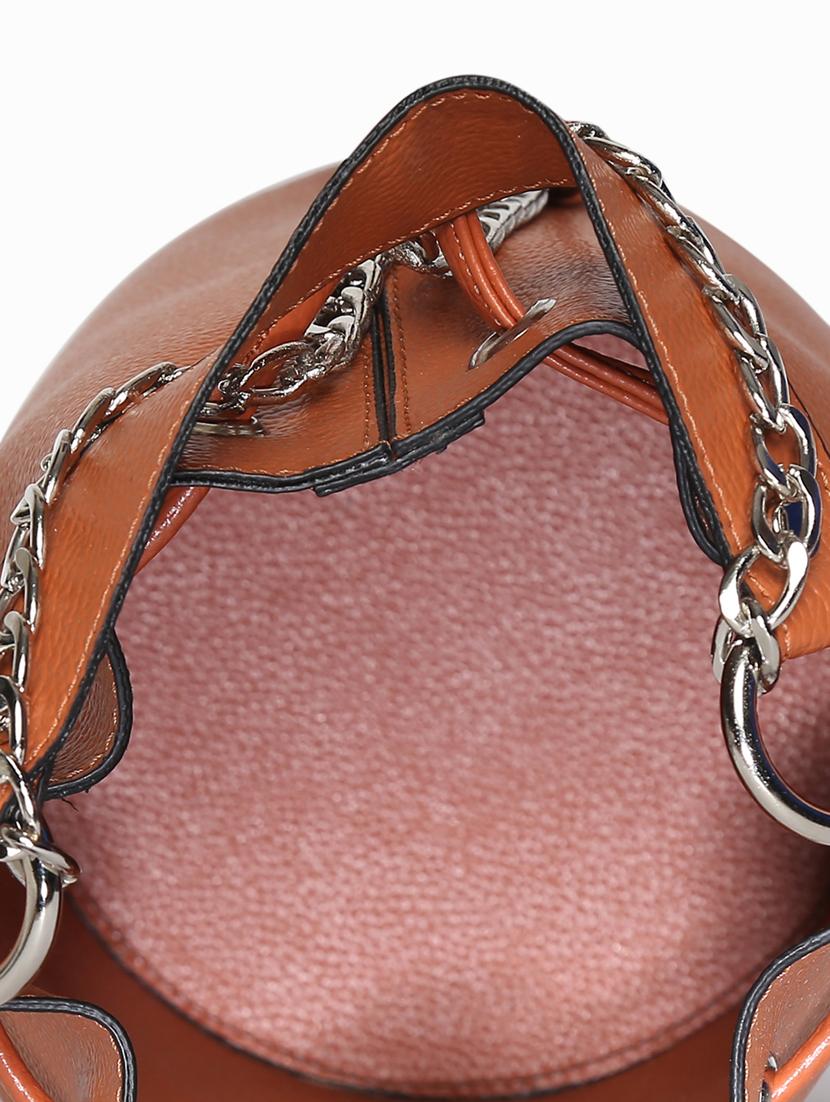 tan leatherette (pu) sling bag - 17348475 - Standard Image - 2