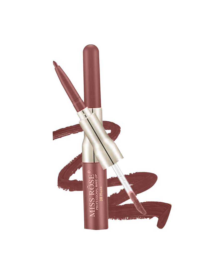miss rose professional make up lipgloss & lipliner hana (7ml+0.5g) (7102-002b-38)