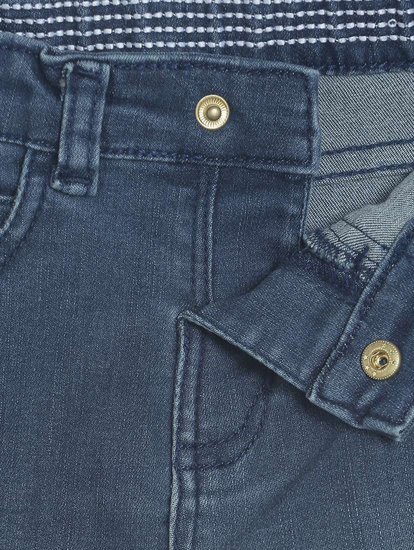 light blue cotton distressed jean - 17349622 -  Standard Image - 2