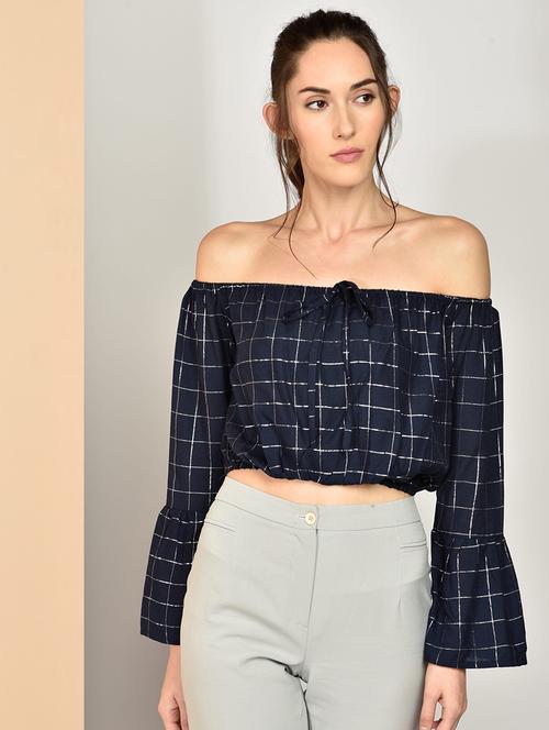 women's crop off shoulder top - 17349629 -  Standard Image - 0
