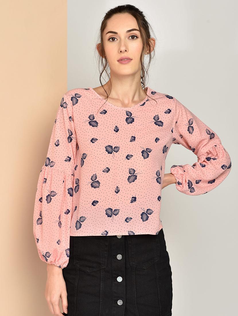 women's straight round neck top - 17349633 -  Zoom Image - 0