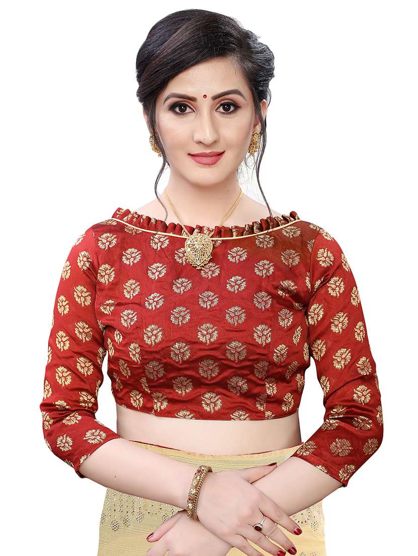 pastel plain saree with blouse - 17350526 -  Standard Image - 2