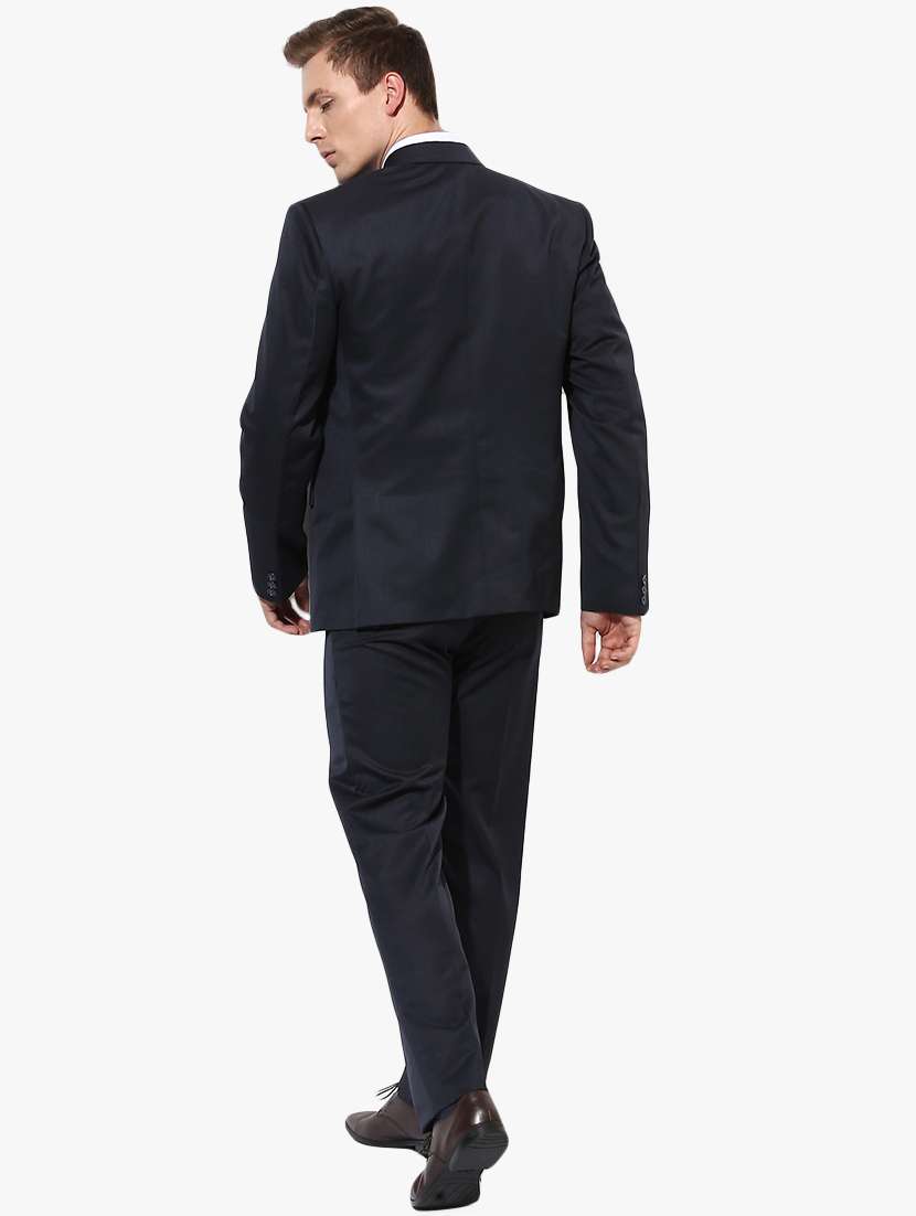 navy blue solid single breasted suit - 17351418 -  Standard Image - 2