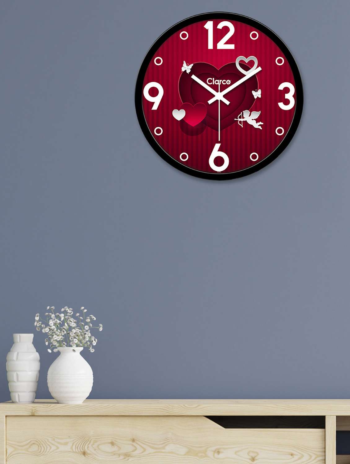 designer round wall clock  
