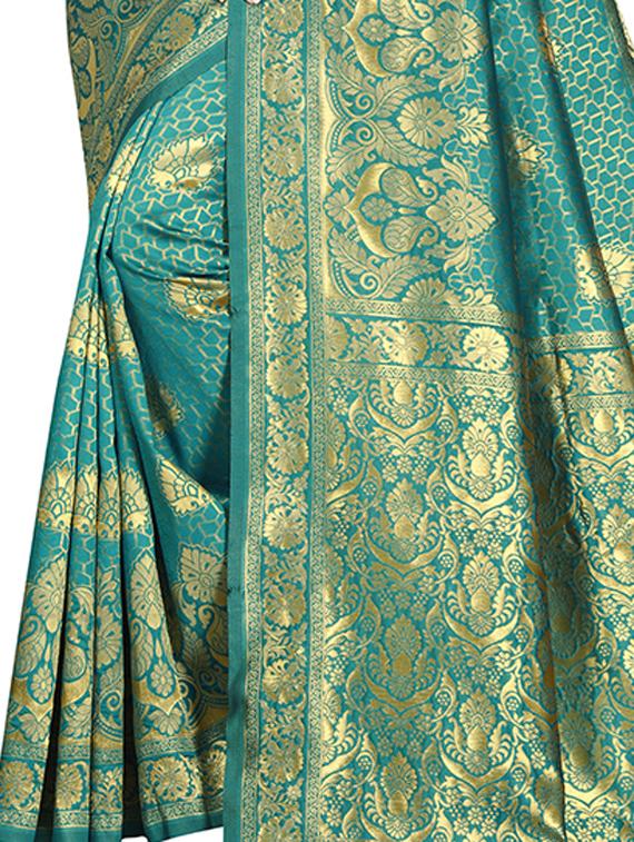 floral banarasi saree - 17354767 - Standard Image - 2