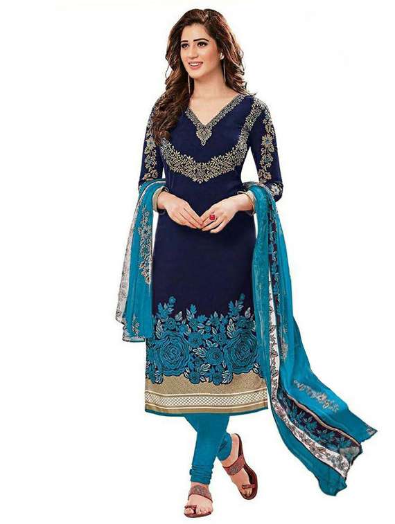 printed unstitched suit