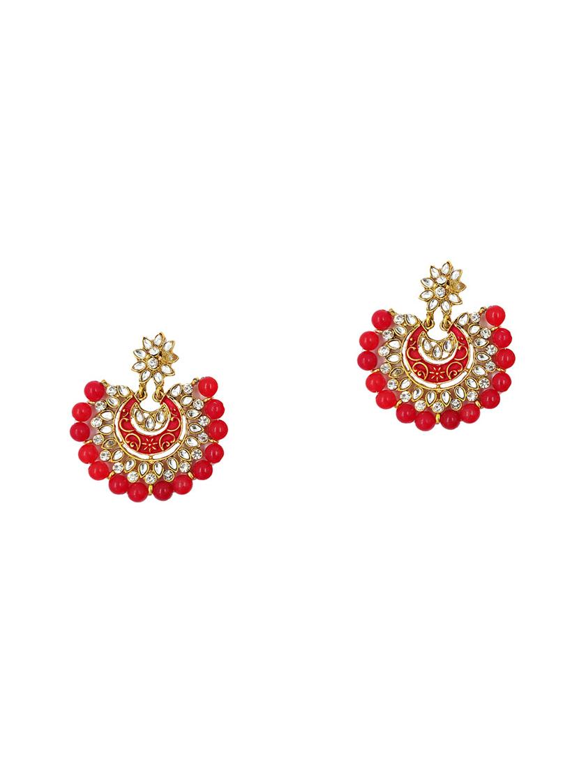 red gold plated maang teeka - 17355543 - Standard Image - 2