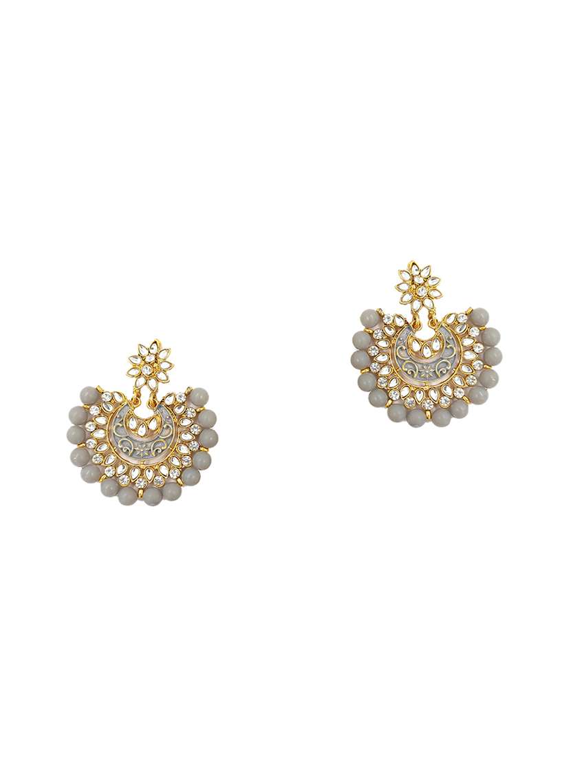 grey gold plated maang teeka - 17355545 -  Standard Image - 2