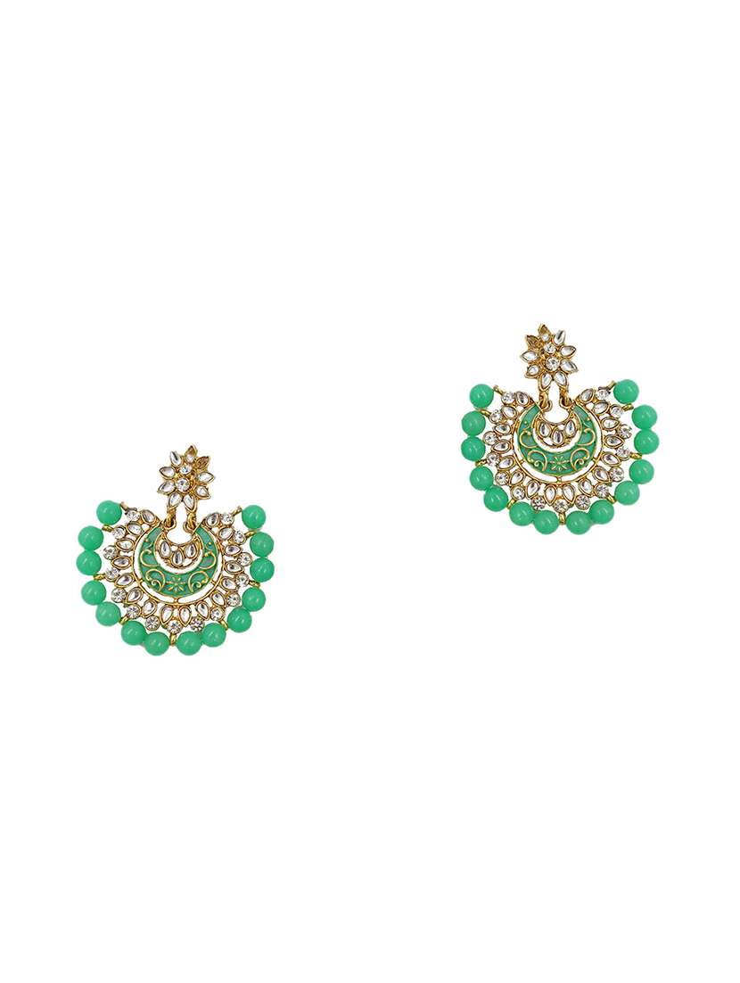 green gold plated maang teeka - 17355548 -  Standard Image - 2