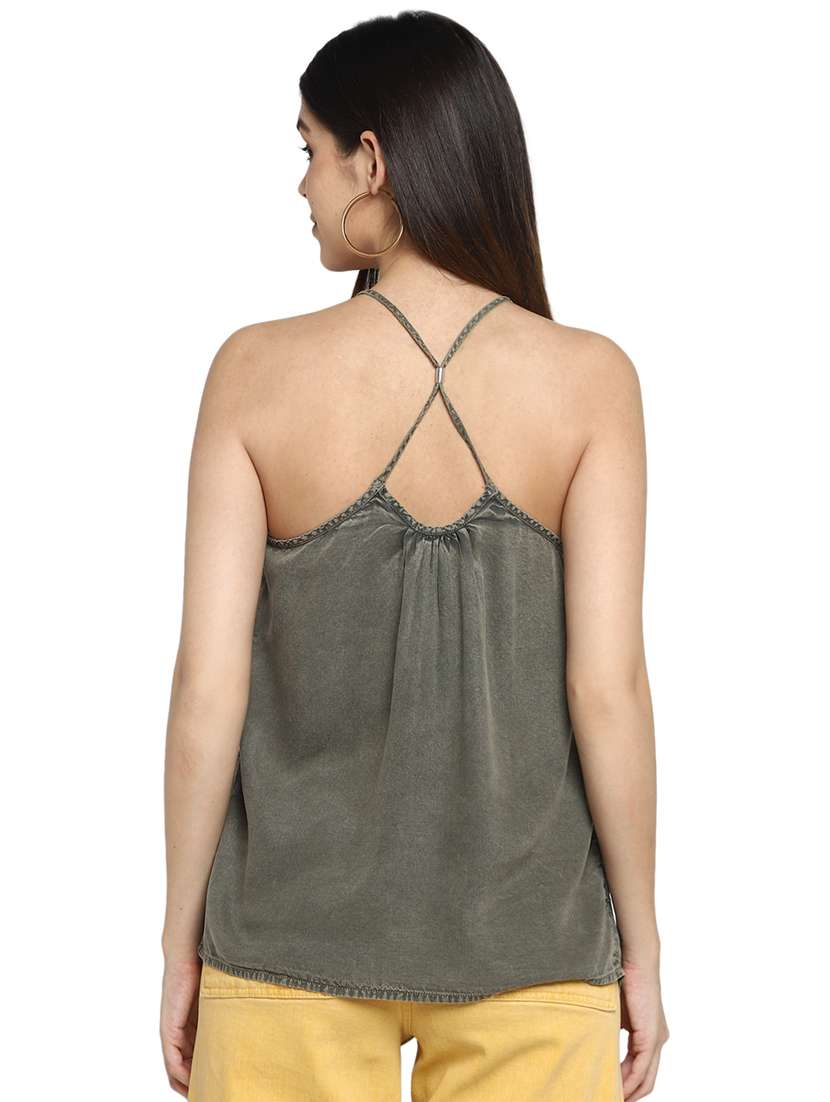 women's straight shoulder strap top - 17358179 -  Standard Image - 2