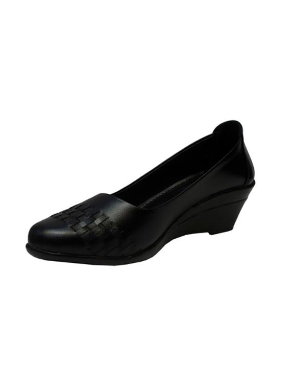 black slip on wedge - 17358656 - Standard Image - 2
