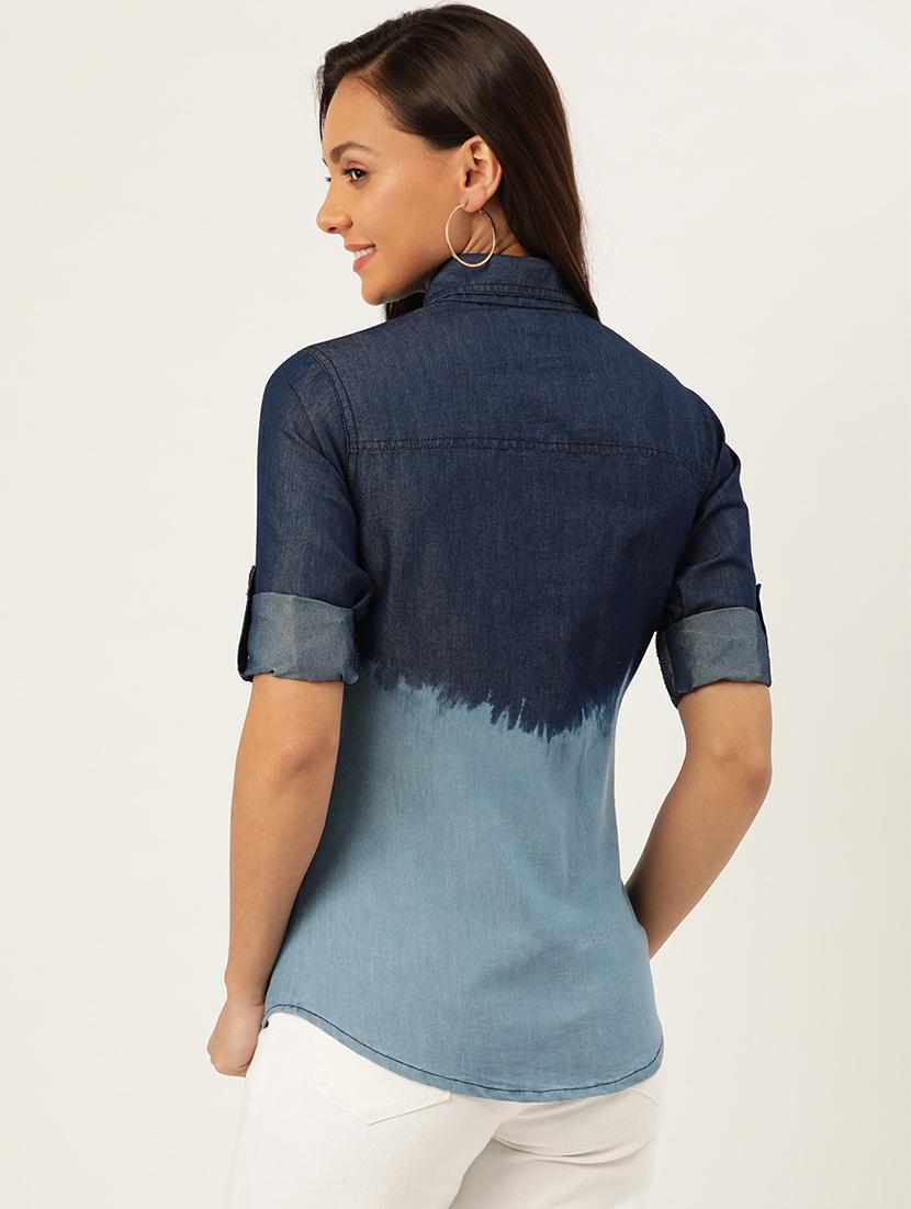 ombre denim shirt - 17359407 - Standard Image - 2