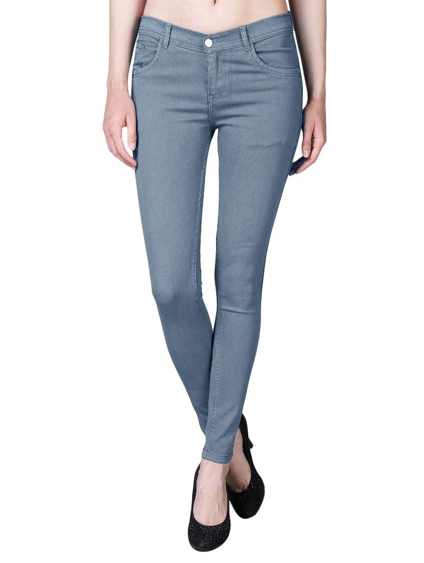 women's plain slim fit jeans