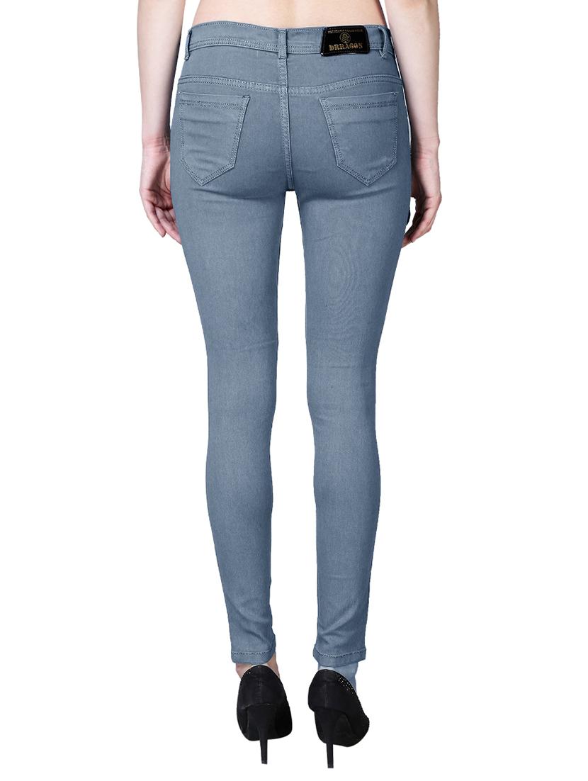 women's plain slim fit jeans - 17359533 - Standard Image - 2