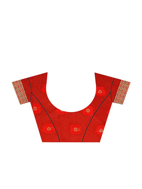 jaquard woven saree - 17360573 - Standard Image - 2