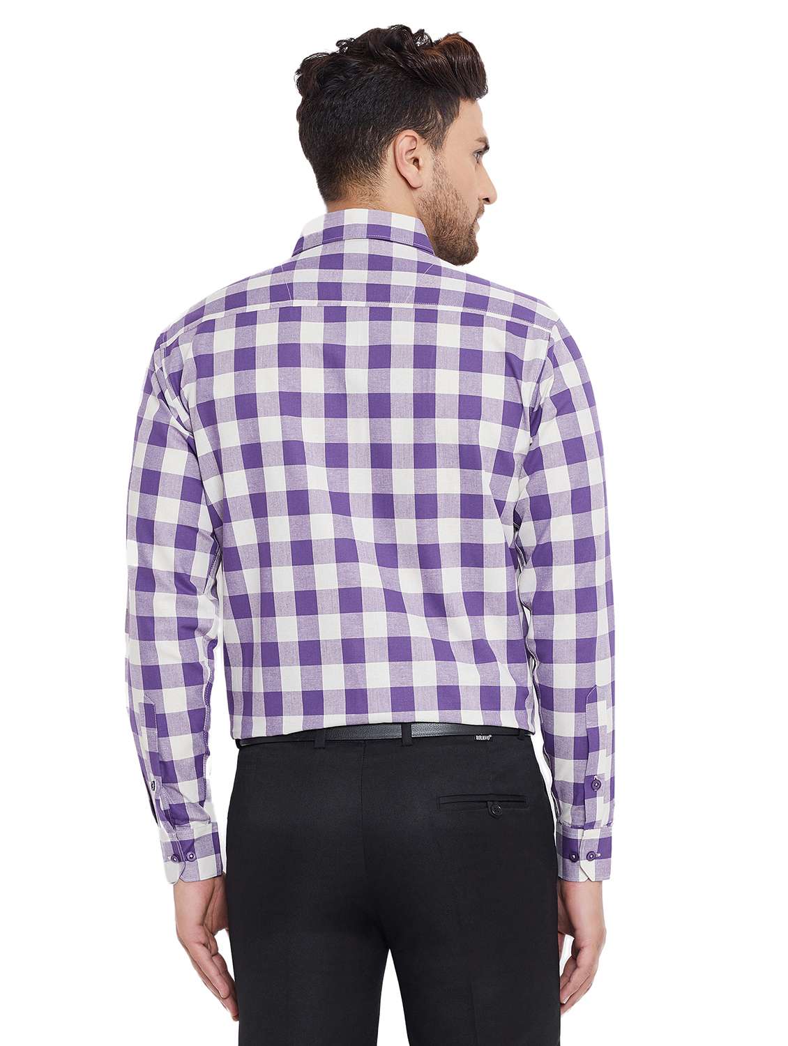 mens checks formal shirt - 17361877 - Standard Image - 2