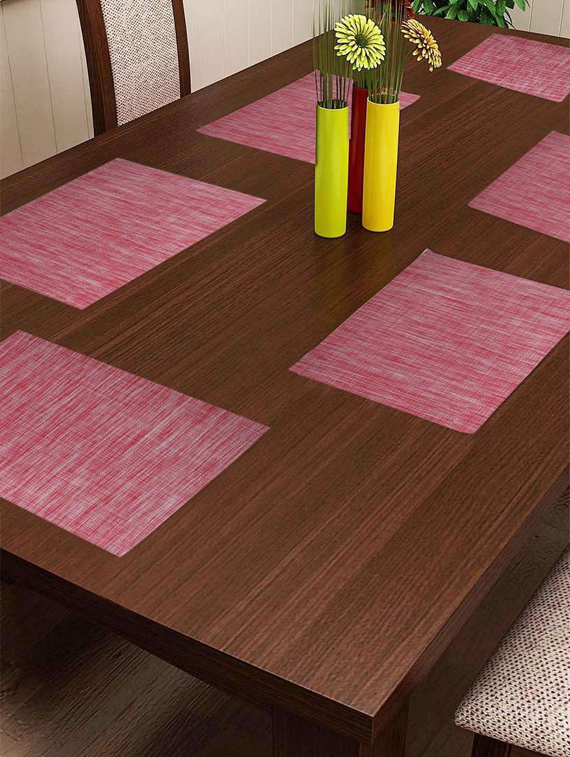 dining table mats easily washable & extra durable (set of 6 pieces)