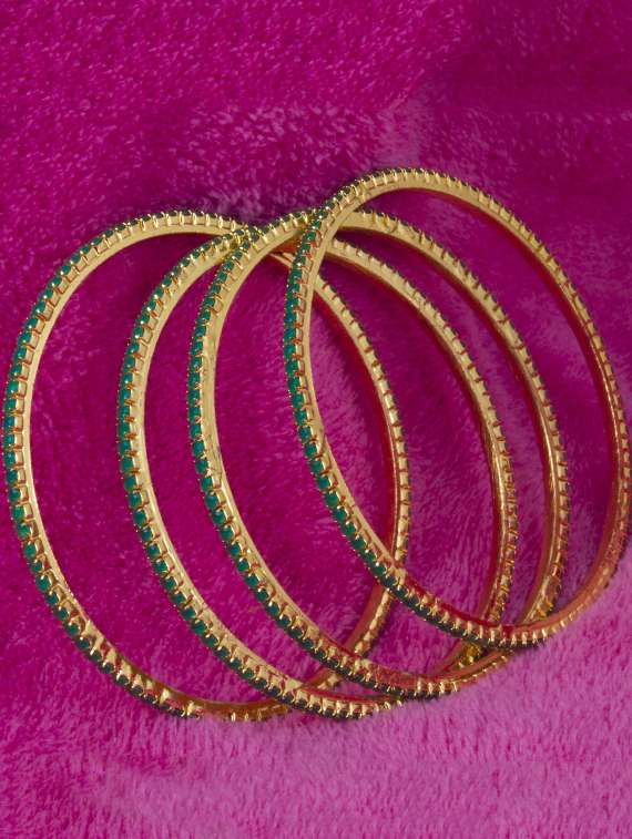 green gold plated bangle