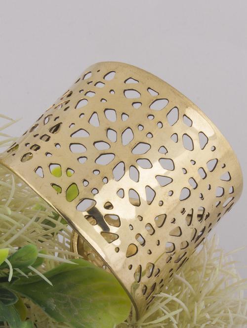 gold cuffs bracelet - 17363863 - Standard Image - 0