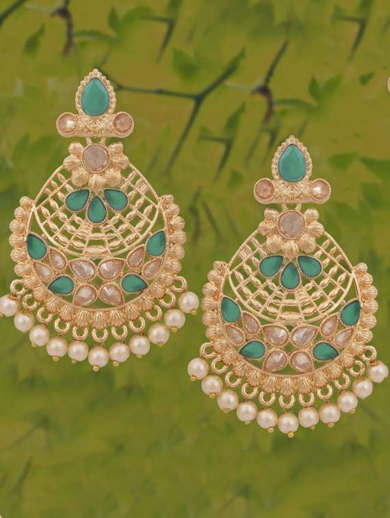 gold plated chandellier earring