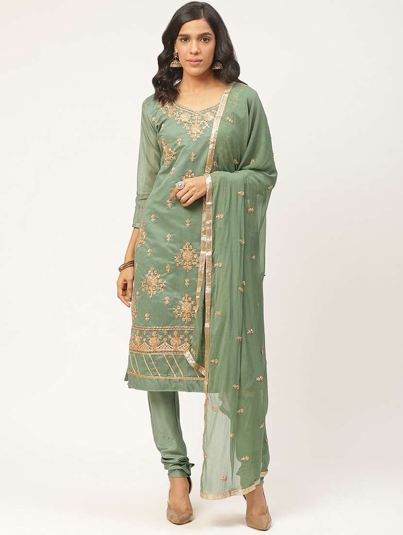 embroidered unstitched suit