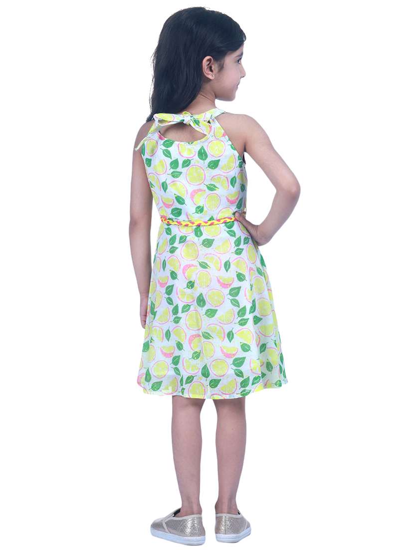 yellow cotton frock - 17367634 - Standard Image - 2