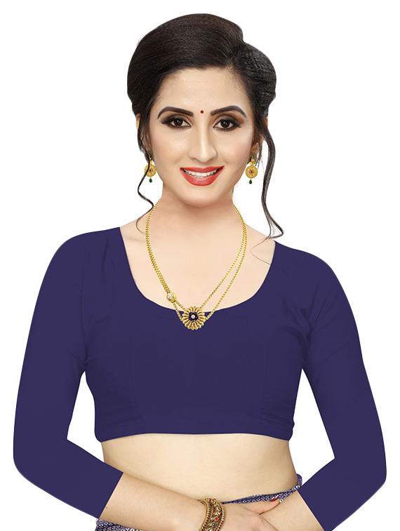 foil printed saree with blouse - 17368099 - Standard Image - 2