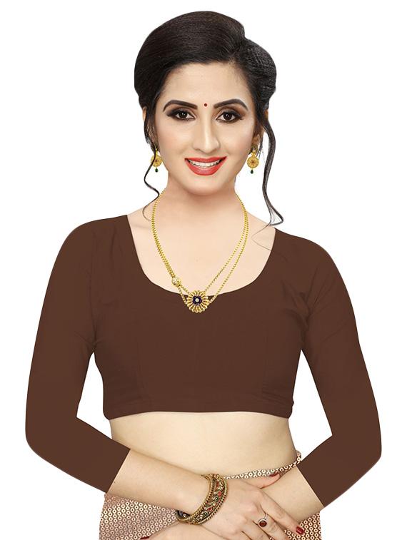 foil printed saree with blouse - 17368100 - Standard Image - 2