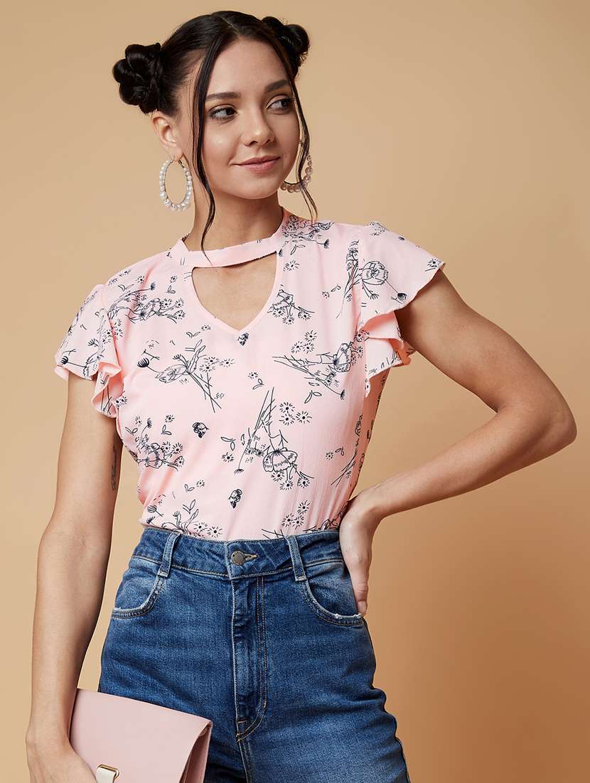 women's straight v neck top