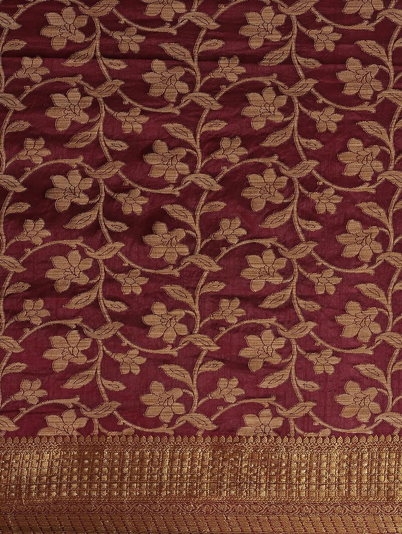 floral woven saree - 17369426 - Standard Image - 2