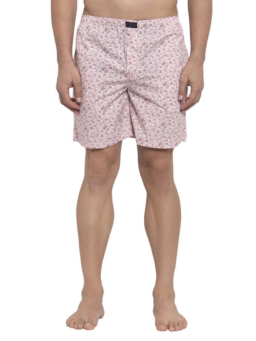 pink printed boxer