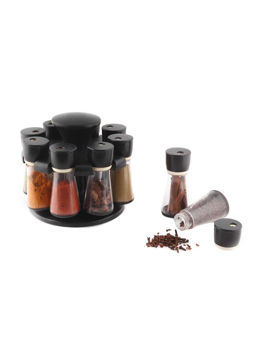  plastic spice rack with 8 piece jar's (pack of 1)