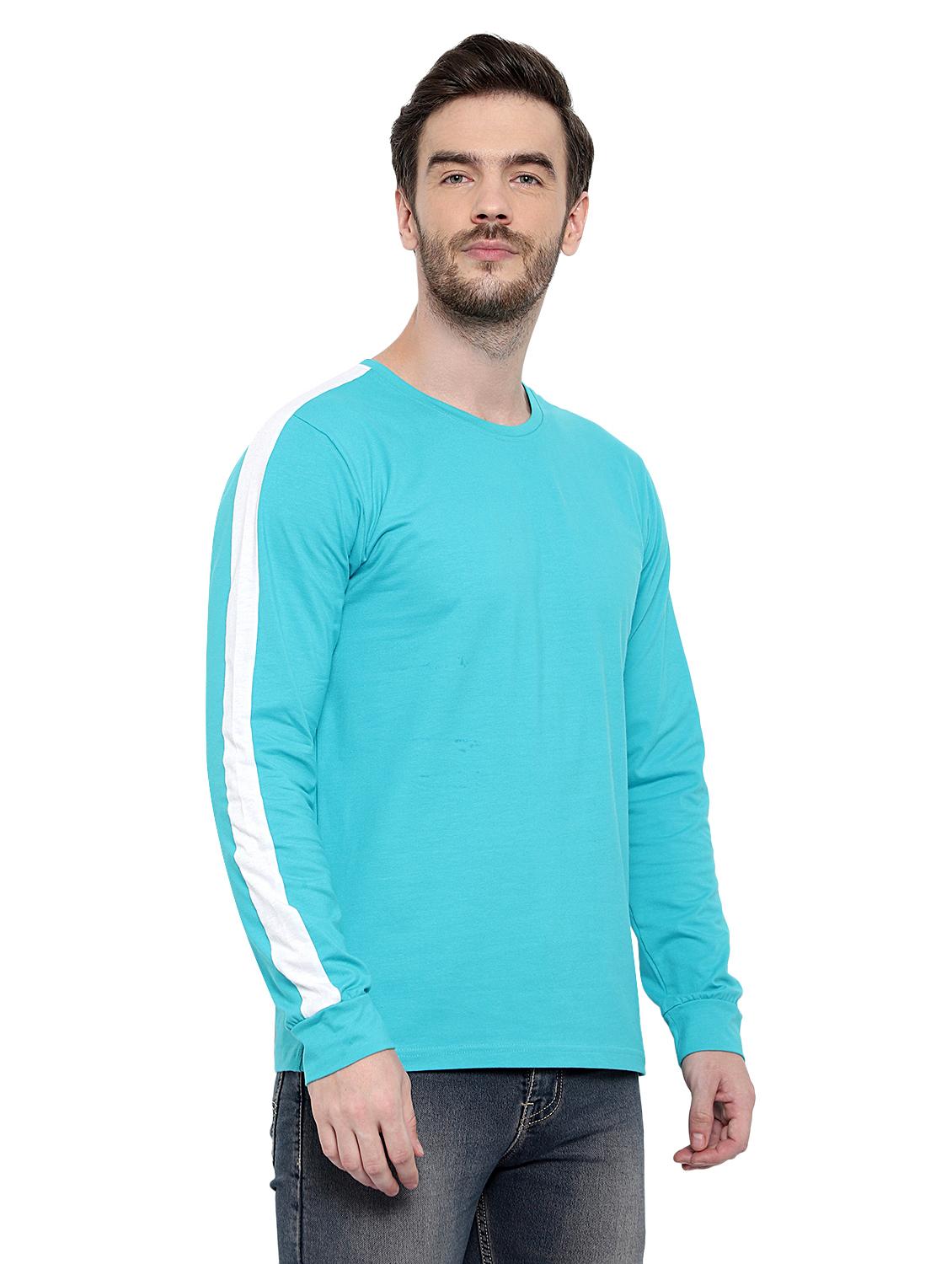 light blue taped t-shirt - 17371186 - Standard Image - 2
