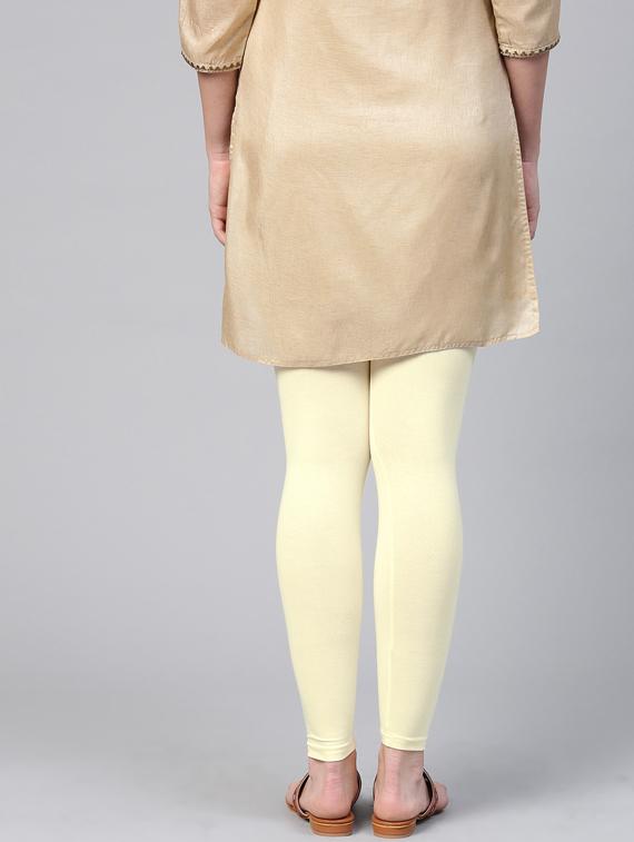 yellow solid churidar - 17372998 - Standard Image - 2