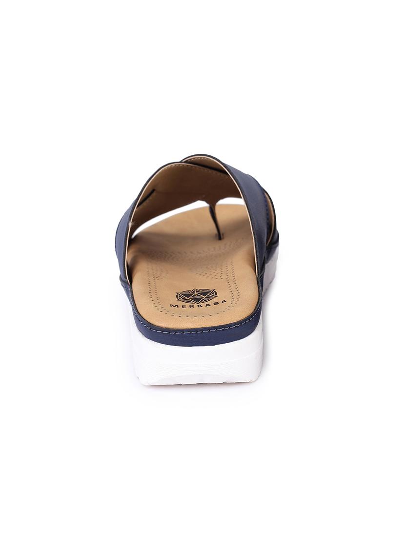 blue slip on sandals - 17373594 - Standard Image - 2