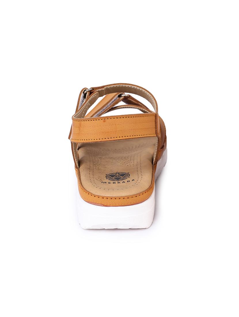 tan slip on sandals - 17373598 - Standard Image - 2
