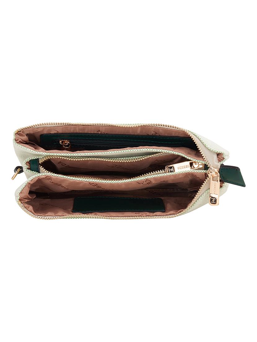green leatherette (pu) sling bag - 17373645 - Standard Image - 2