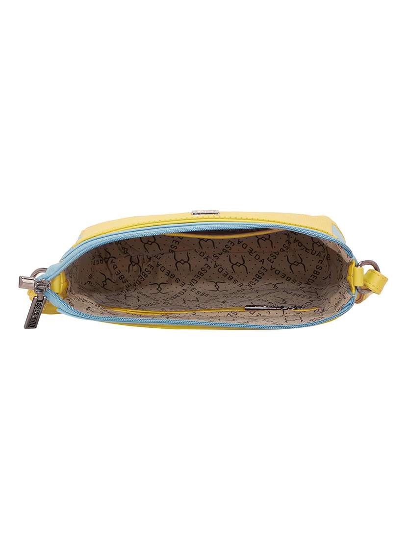 yellow leatherette (pu) sling bag - 17373654 - Standard Image - 2