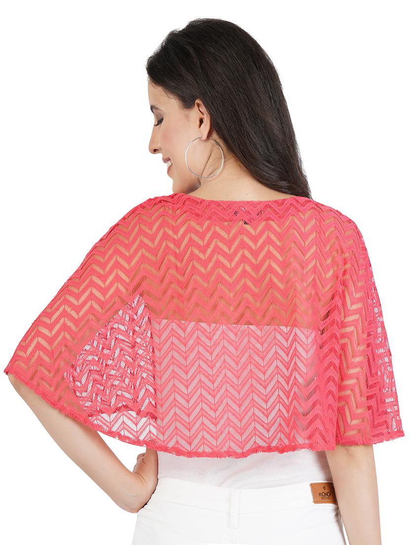 round neck self design cape - 17374455 - Standard Image - 2
